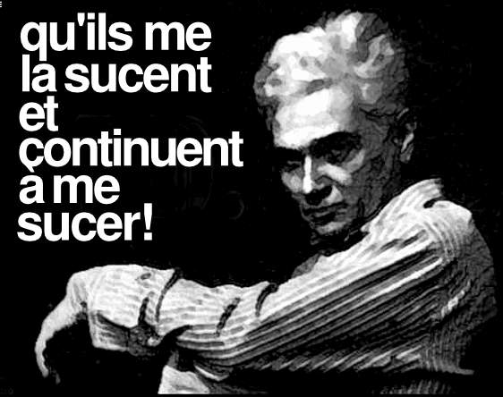 qu'ils me la sucent et continuent à me sucer!