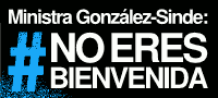 Banner Ministra González-Sinde #NoEresBienvenida 200px