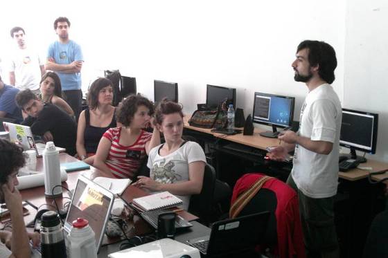 foto de Manuel Quiñones en Encuentro de Gráfica Libre