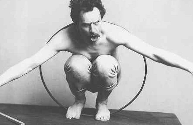 Franz Boas posing